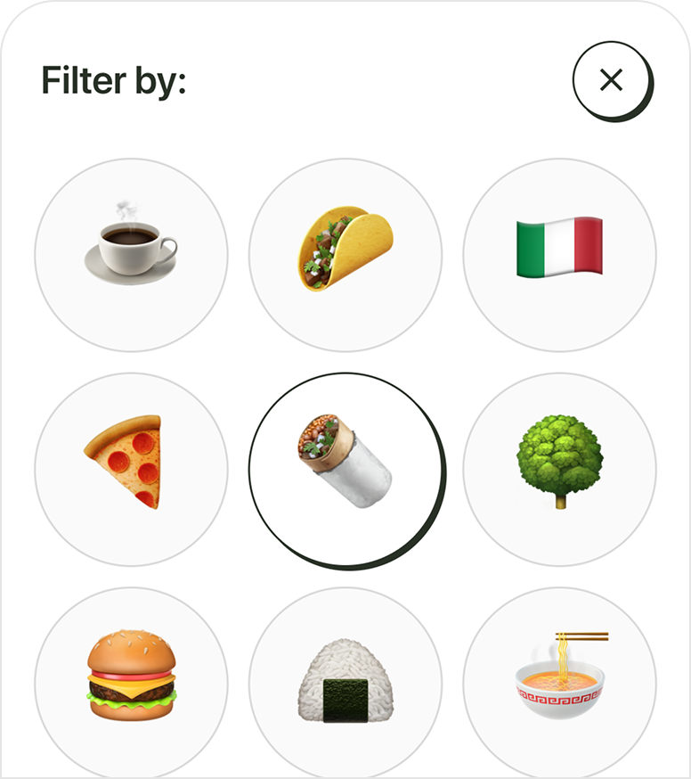 Emoji-Tag Filters